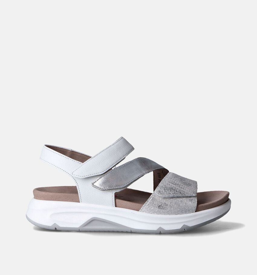 Gabor Rollingsoft Zilveren Sandalen voor steunzolen
