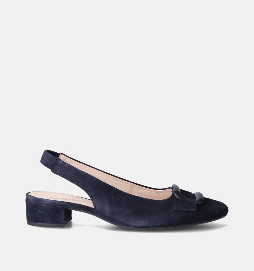 Gabor Escarpins slingback en Bleu