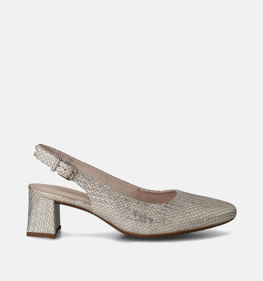 Gabor Gouden Slingback pumps
