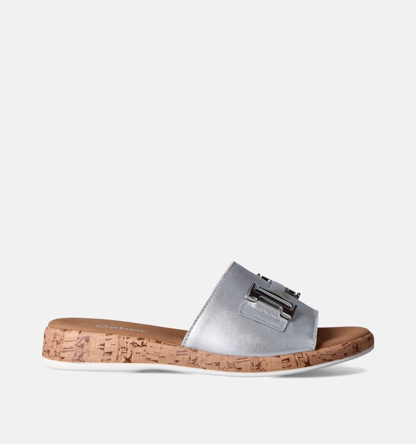 Gabor Nu-pieds en Argent