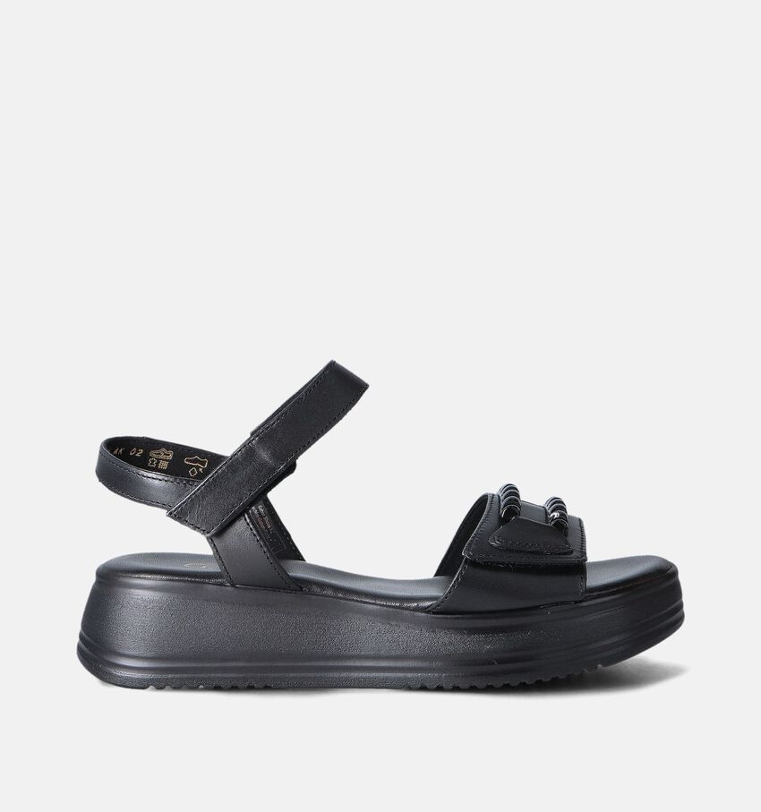 Gabor Zwarte Sandalen met sleehak