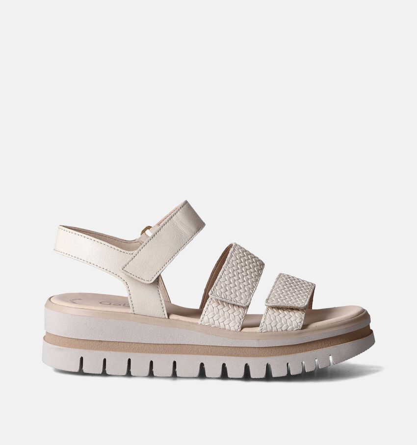 Gabor Best Fitting Witte Sandalen met sleehak