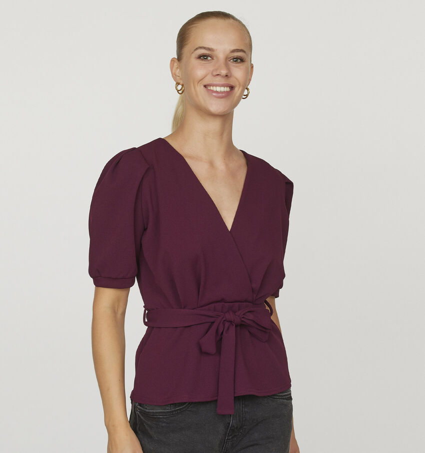 SISTERS POINT Nasa Bordeaux Blouse