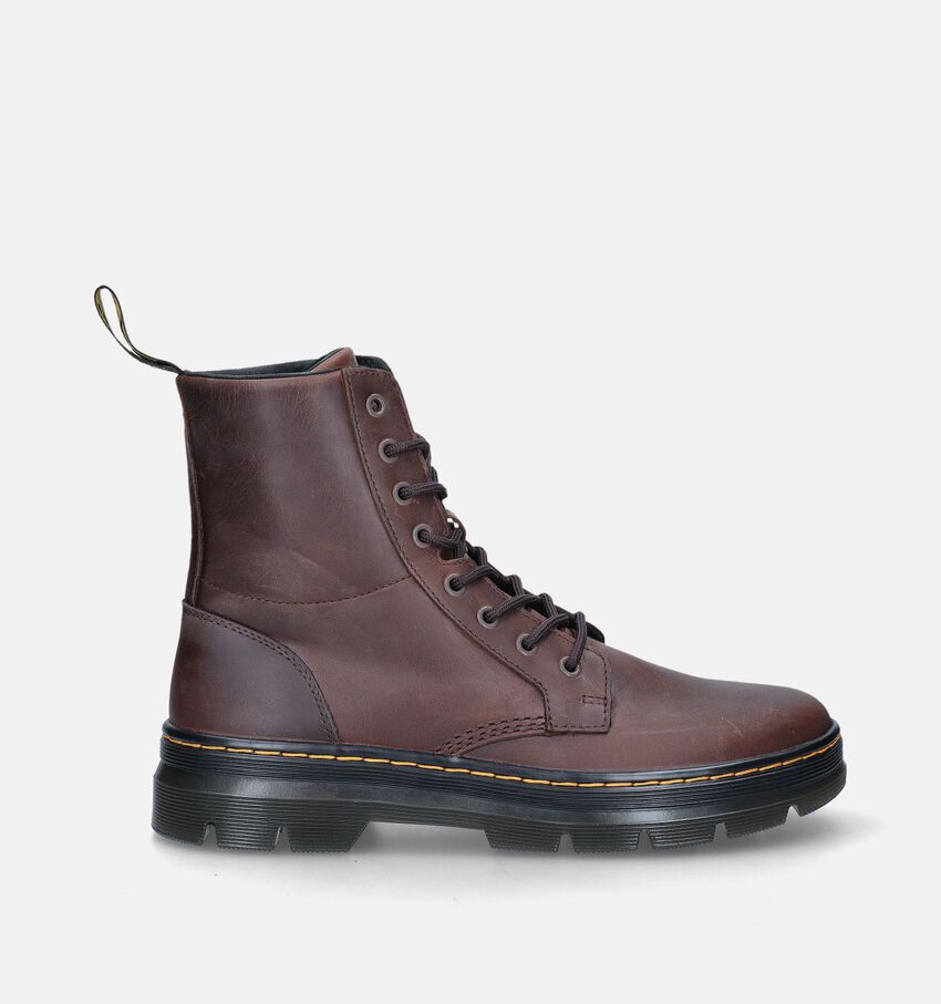 Dr. Martens Combs Leather Bruine Boots