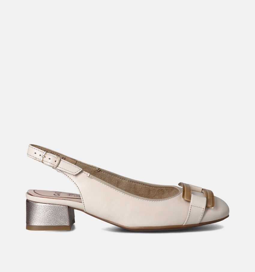 Ara Graz Beige Slingback pumps