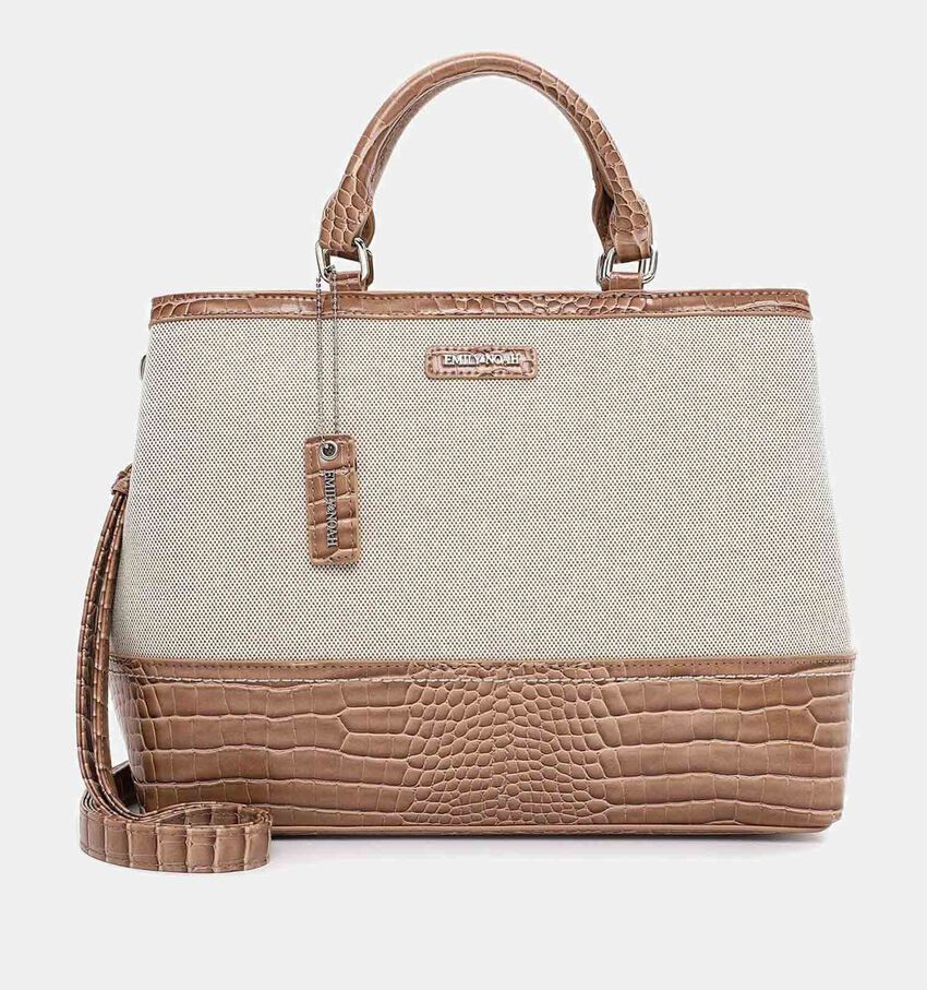 Emily & Noah Emilia Beige Handtas