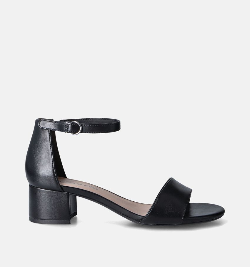 Tamaris Zwarte Sandalen met blokhak