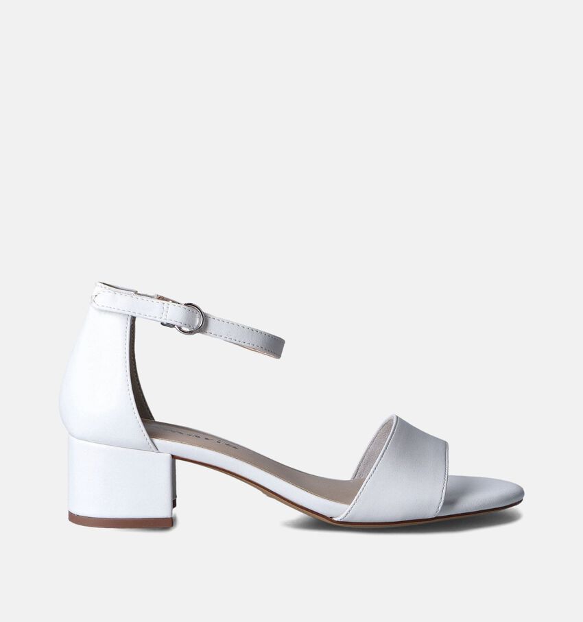 Tamaris Sandales avec talon fermé en Blanc