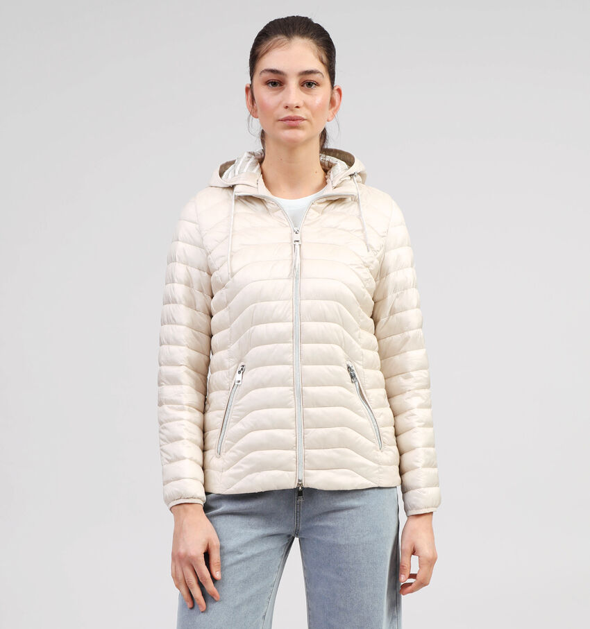 Barbara Lebek Beige Korte Regenjas