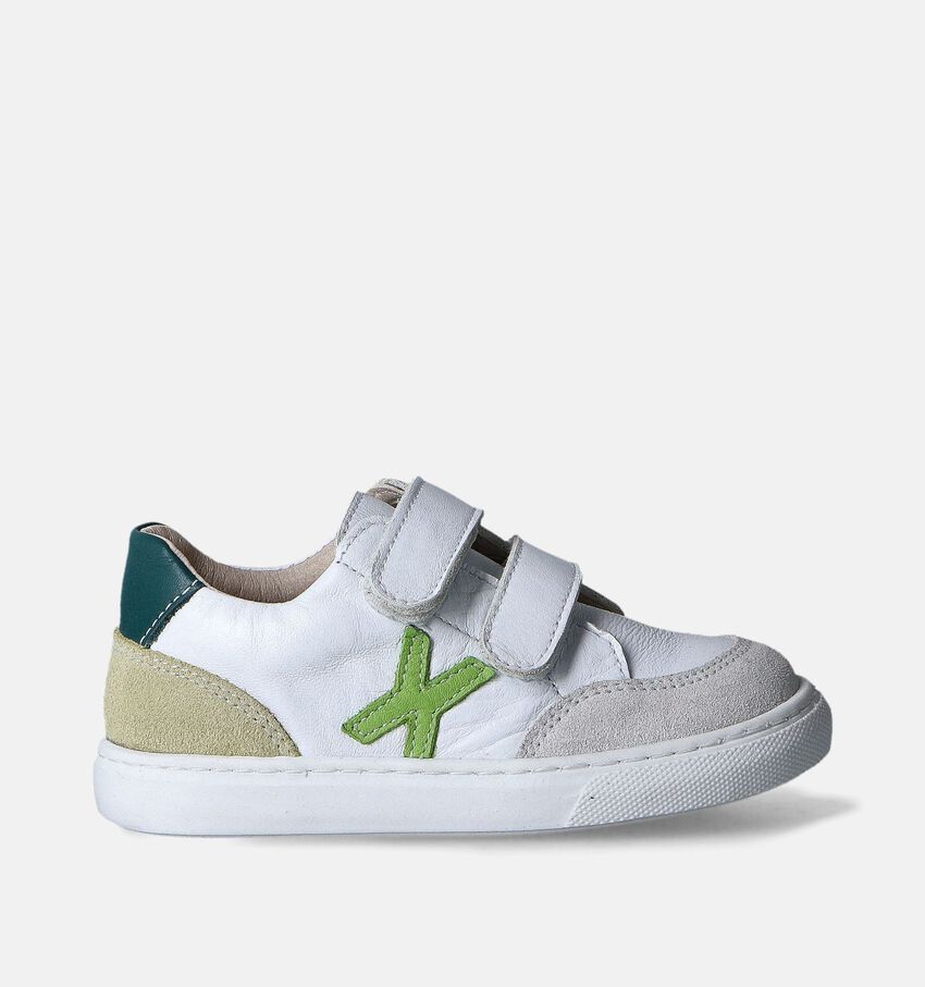 Milo & Mila Witte Velcroschoenen