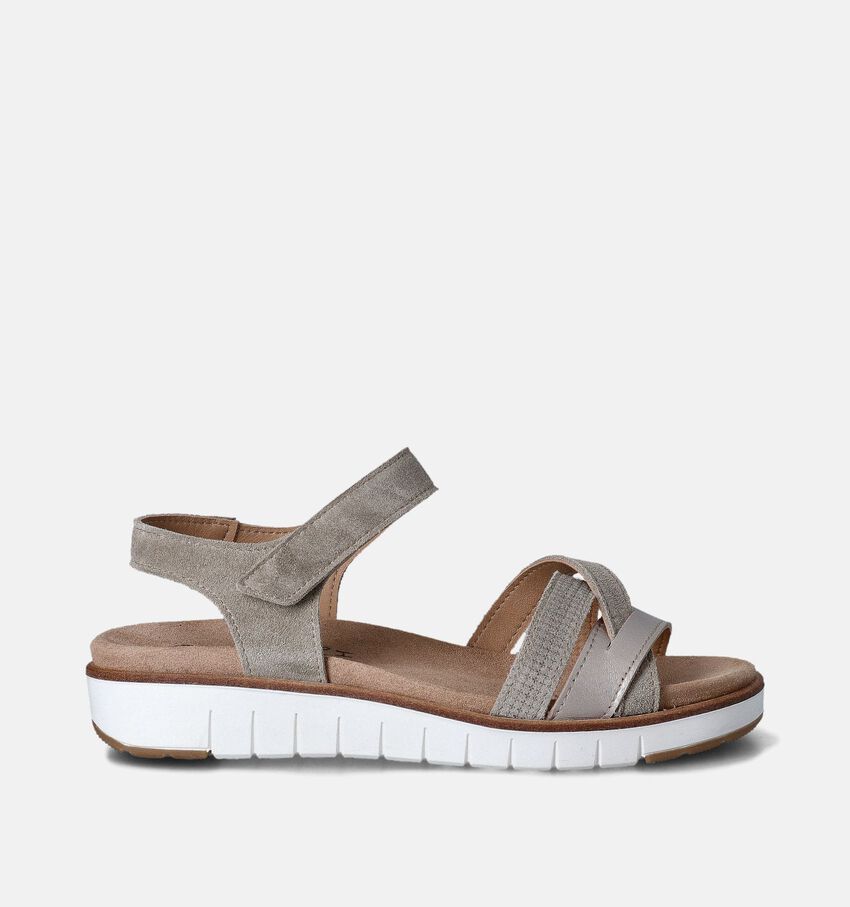 Solemade Romi Sandales pour semelles orthopédiques en Taupe