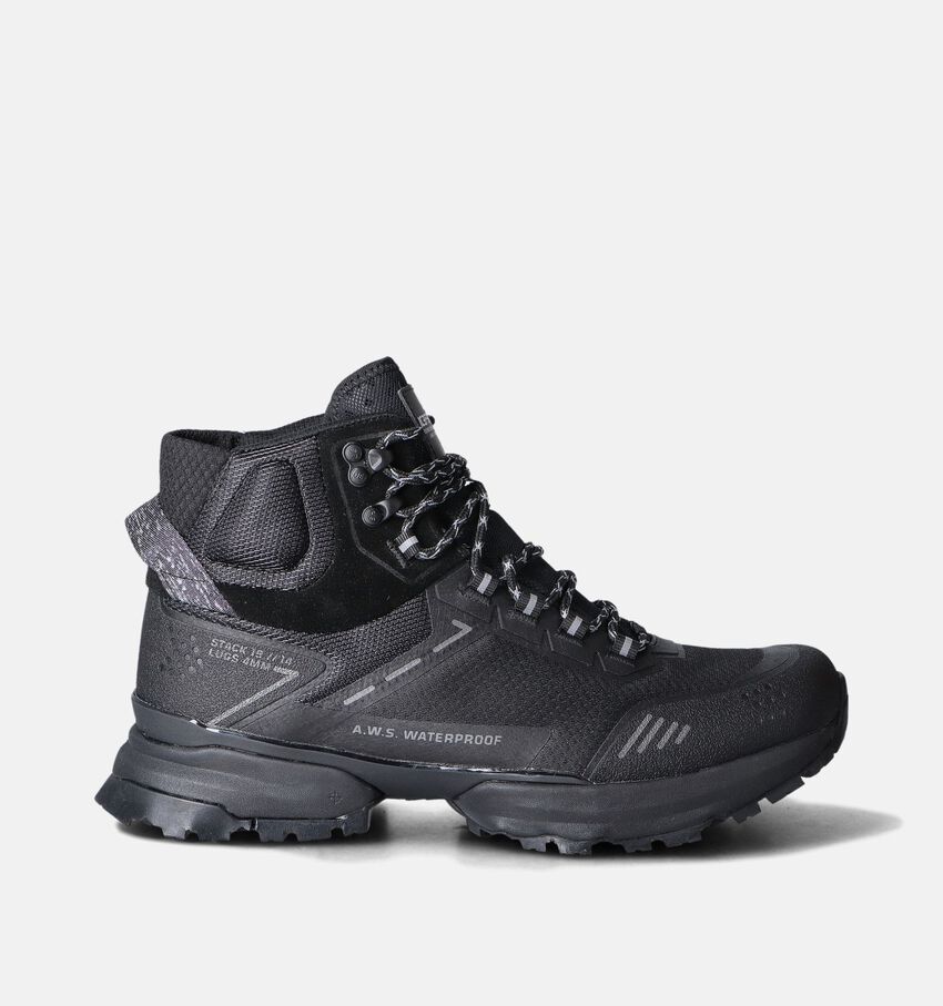 ICEPEAK Alei Mid MR Zwarte Wandelschoenen