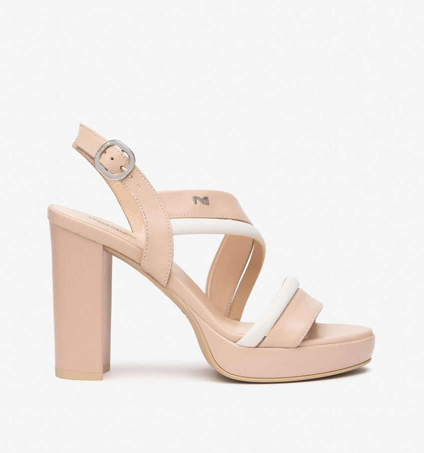 NeroGiardini Beige High heel Sandalen