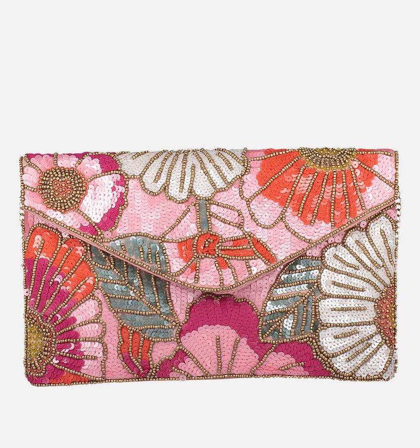 Bulaggi Flower Roze Clutch