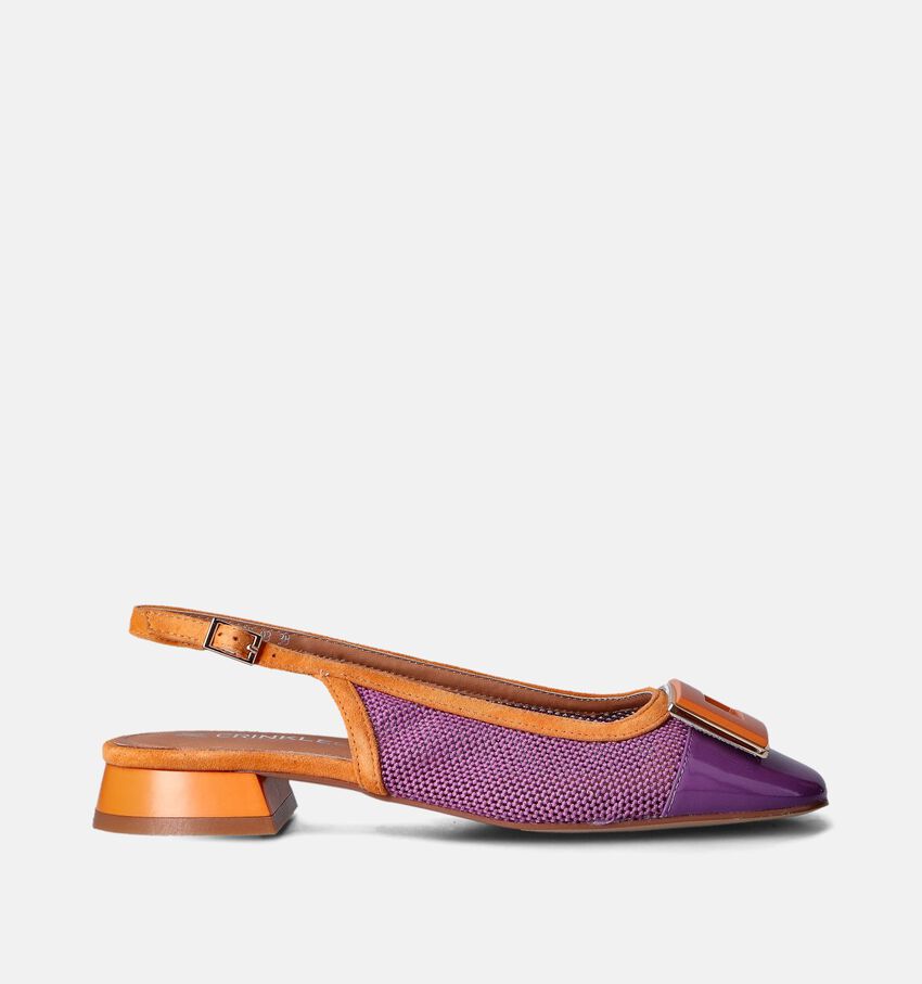 Crinkles Slingbacks Paars