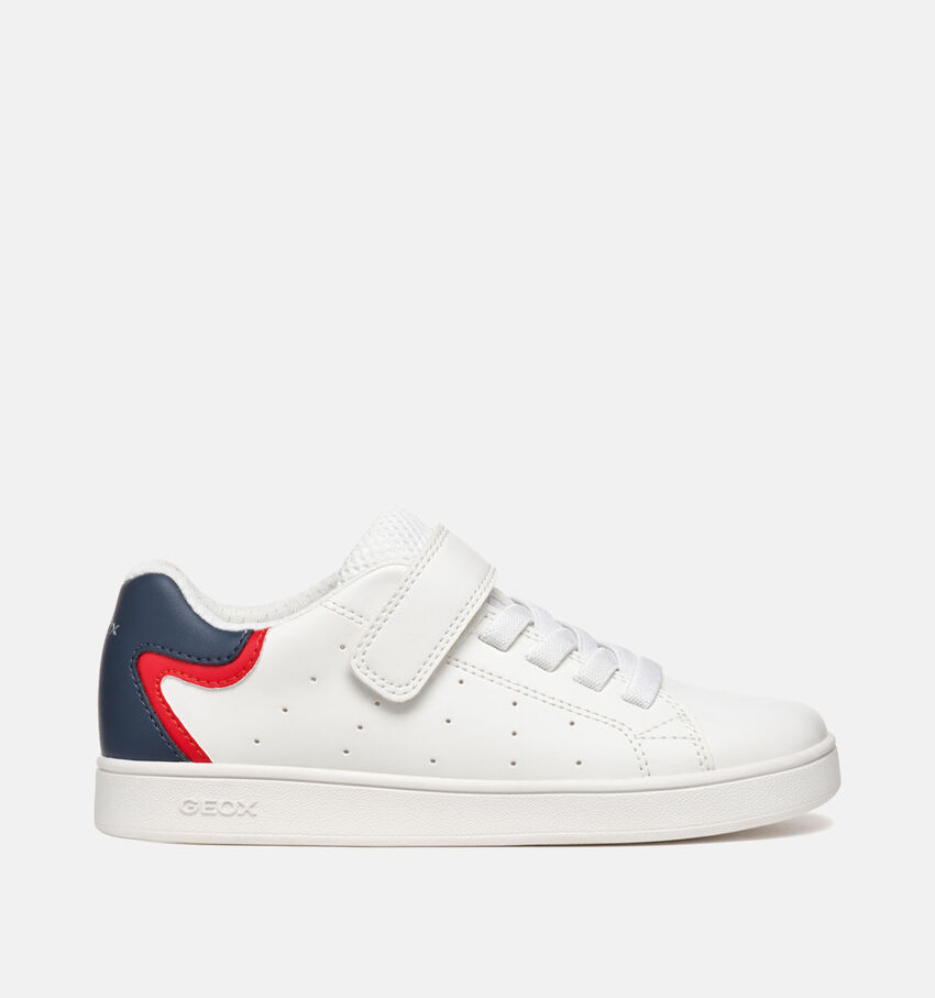 Geox Eclyper Witte Velcroschoenen