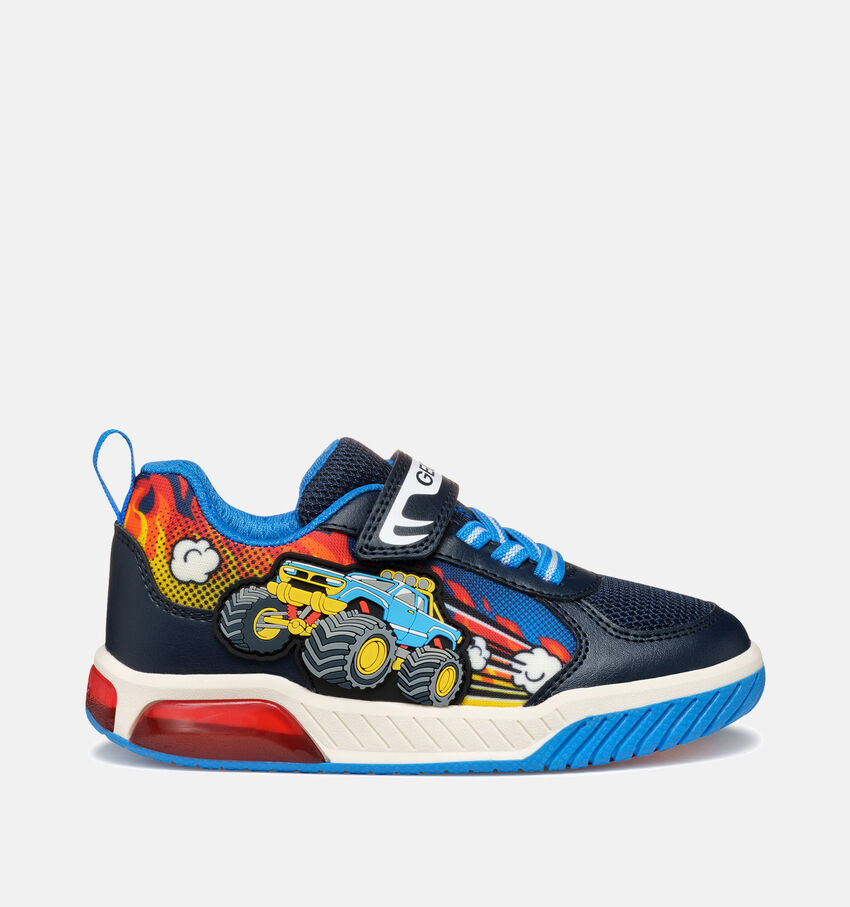 Geox Light-Up Inek Blauwe Velcroschoenen Monster Truck