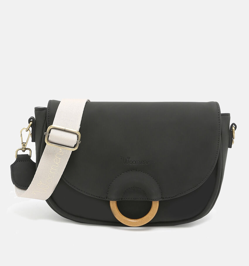 Woomen Crocus Zwarte Crossbody tas