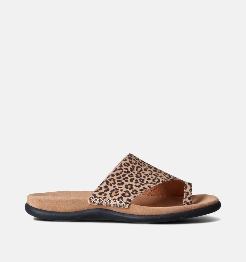 Gabor Bruine Teenslippers Leopard