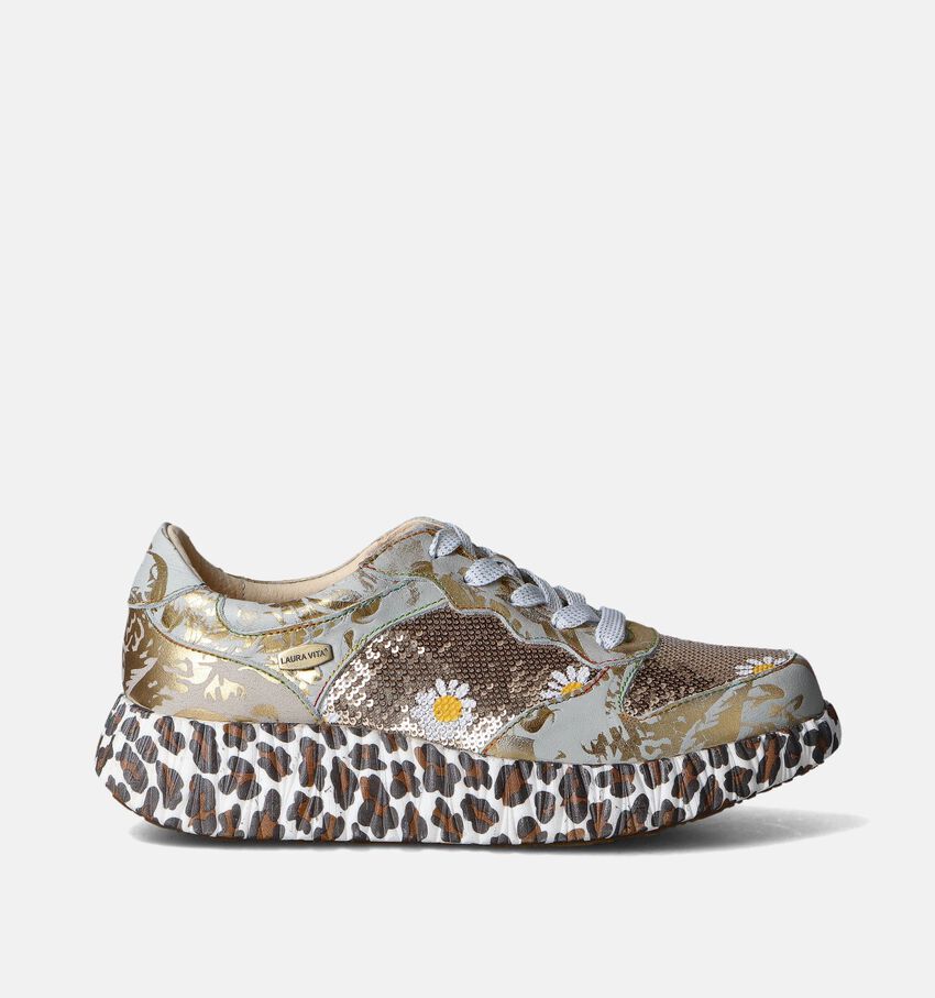 Laura Vita Nikito Gouden Veterschoenen