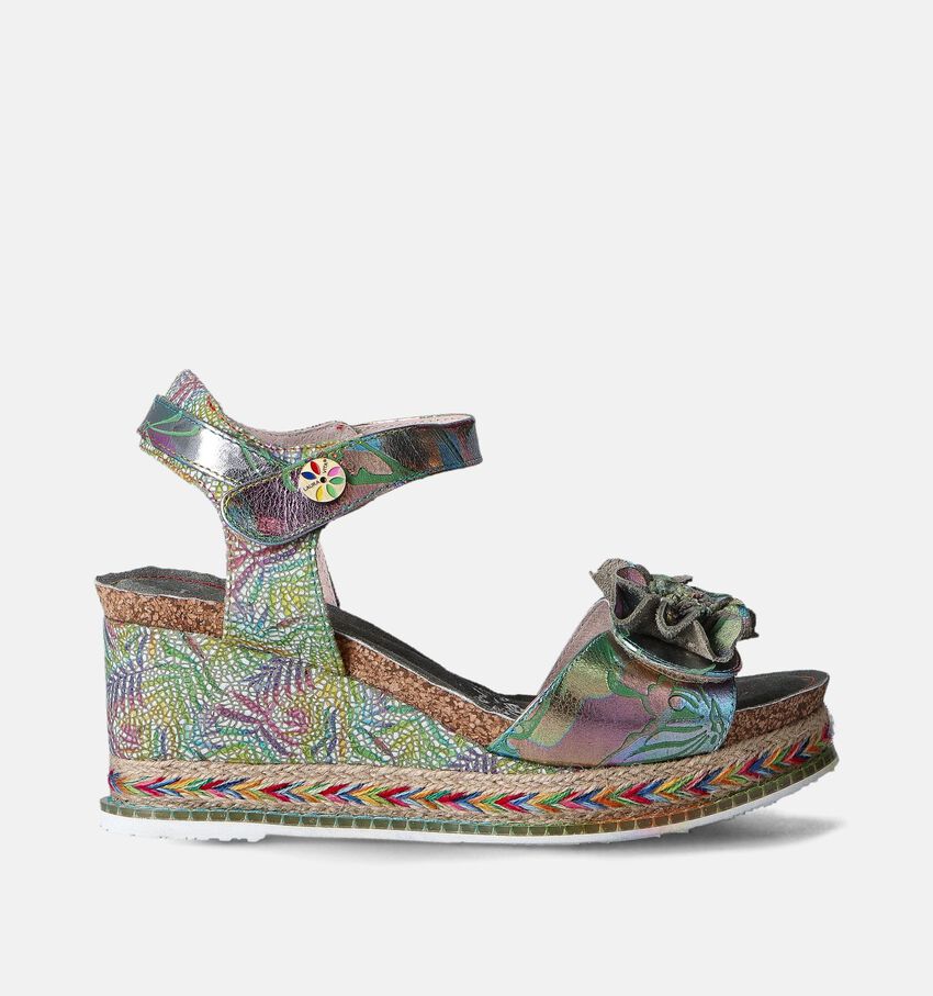 Laura Vita Hacdeo Groene Sandalen