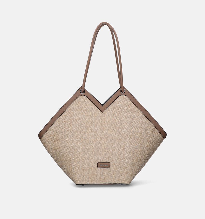Mac Alyster Beige Shopper met rits