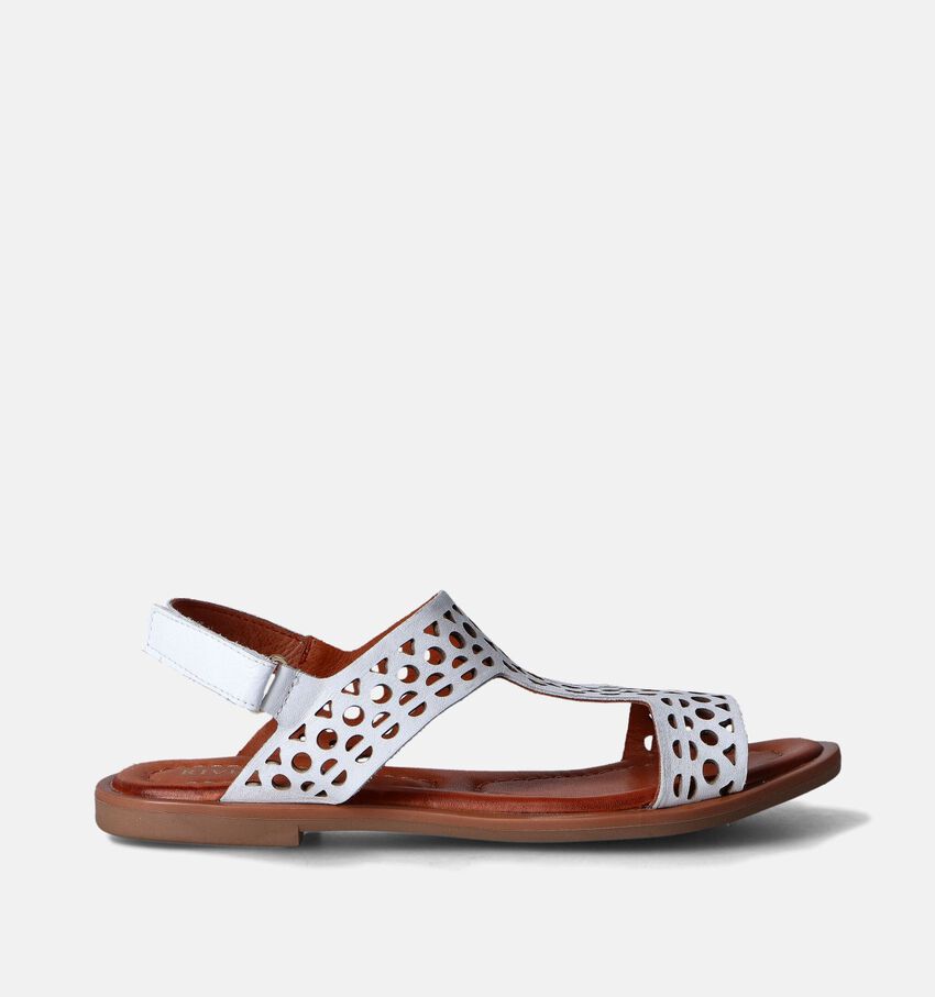 River Woods Aliana Witte Platte sandalen
