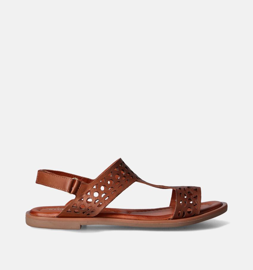 River Woods Aliana Sandales plates en Cognac