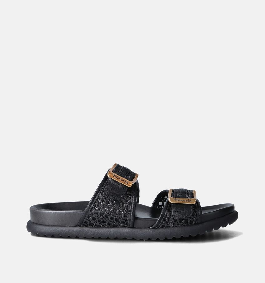 Tamaris Nu-pieds plates en Noir