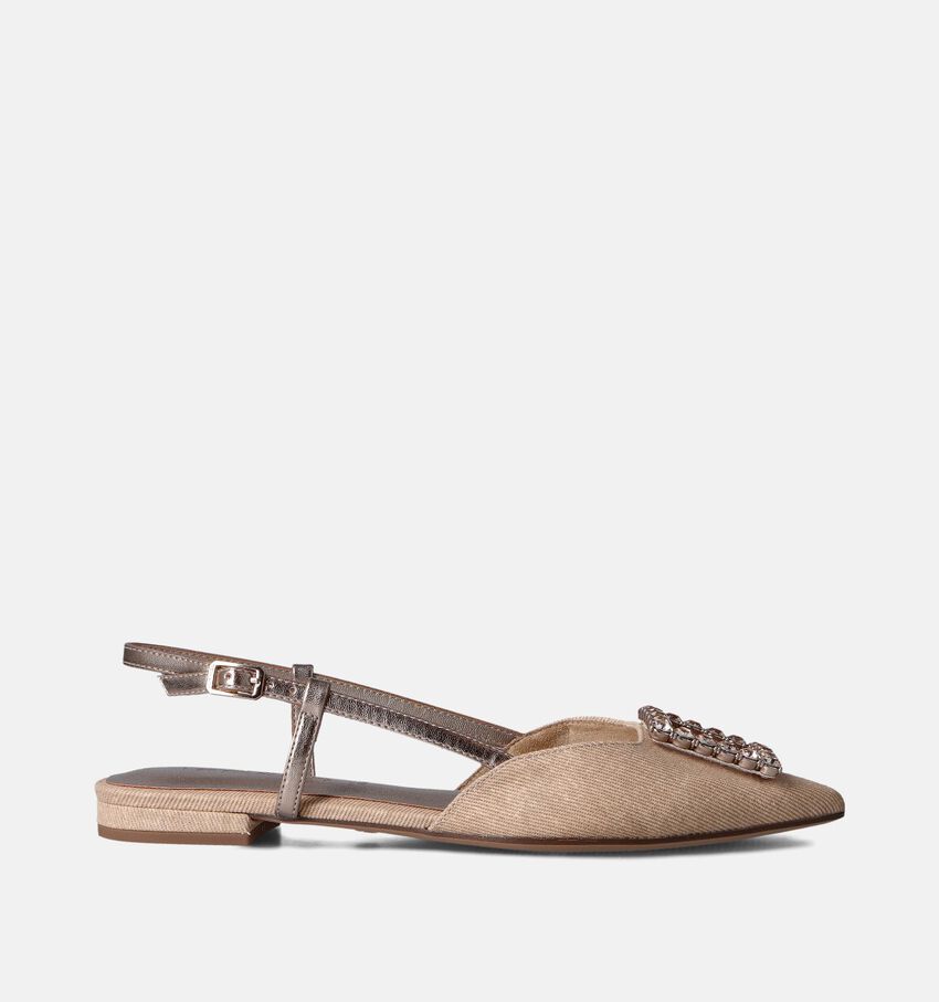 Tamaris Beige Slingback Ballerina's