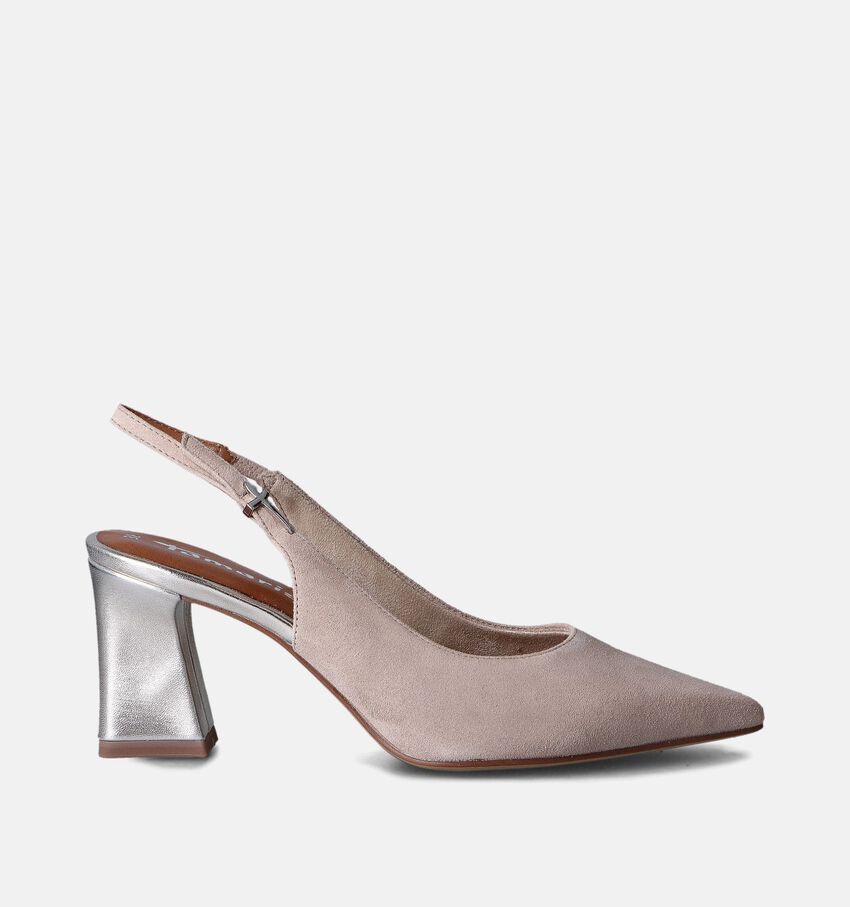 Tamaris Escarpins slingback en Taupe
