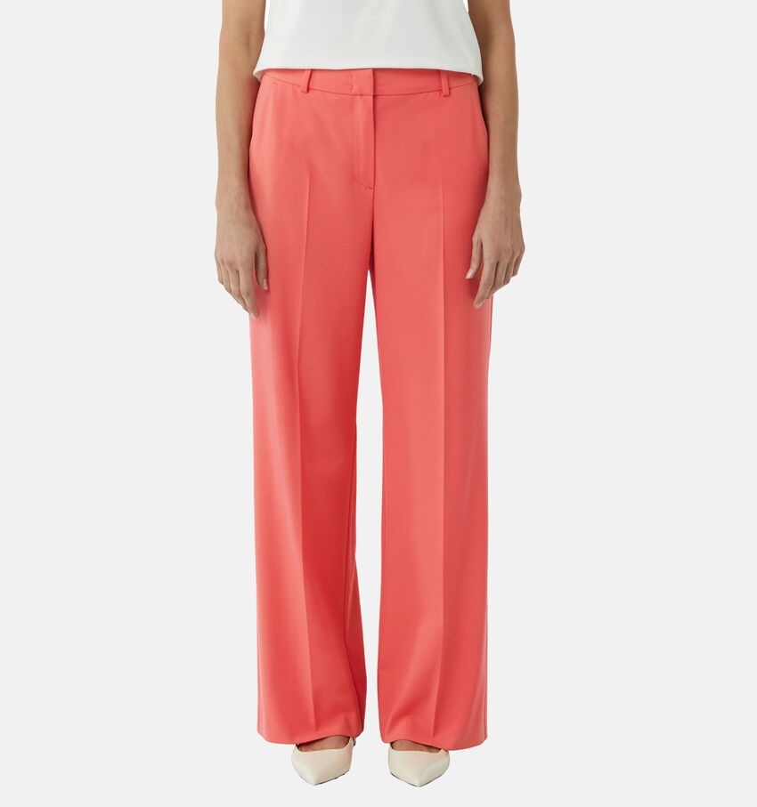 comma Roze Geklede broek
