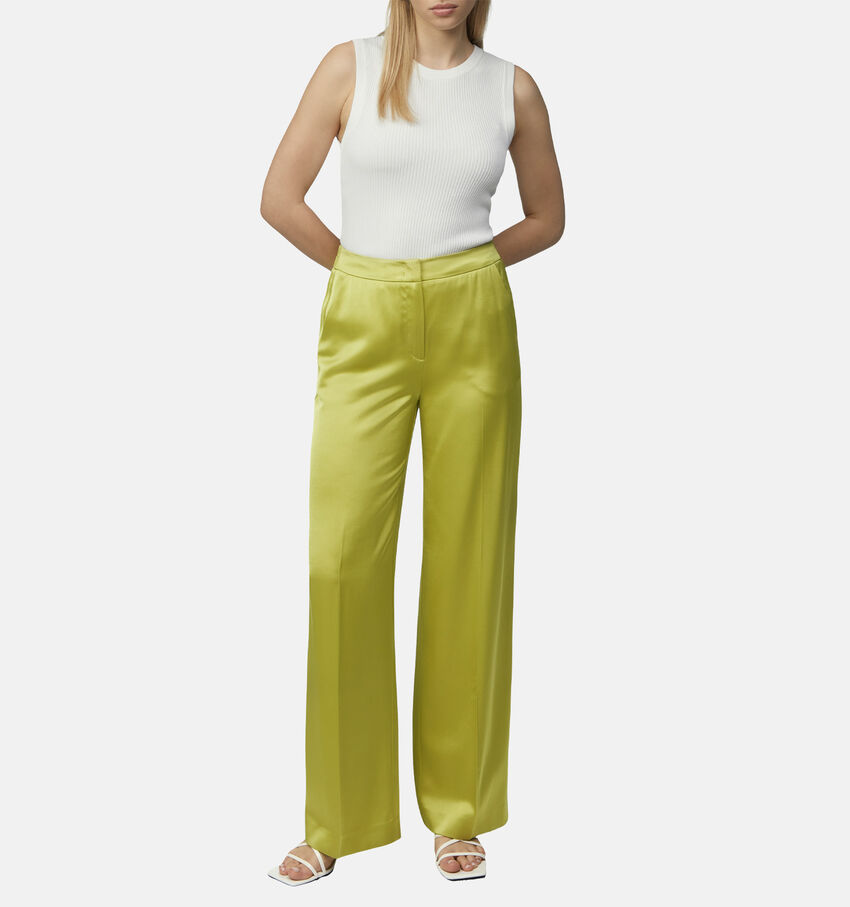 comma Pantalon Habillé en Vert