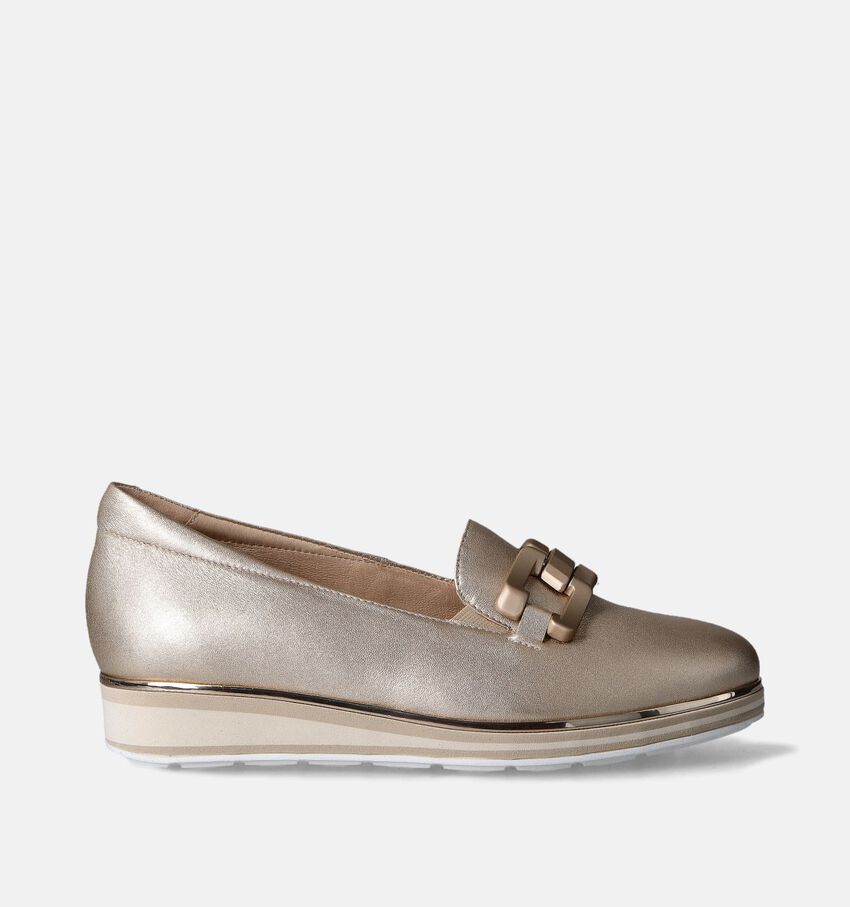 Softwaves Chaussures sans lacets avec talon compensé en Or