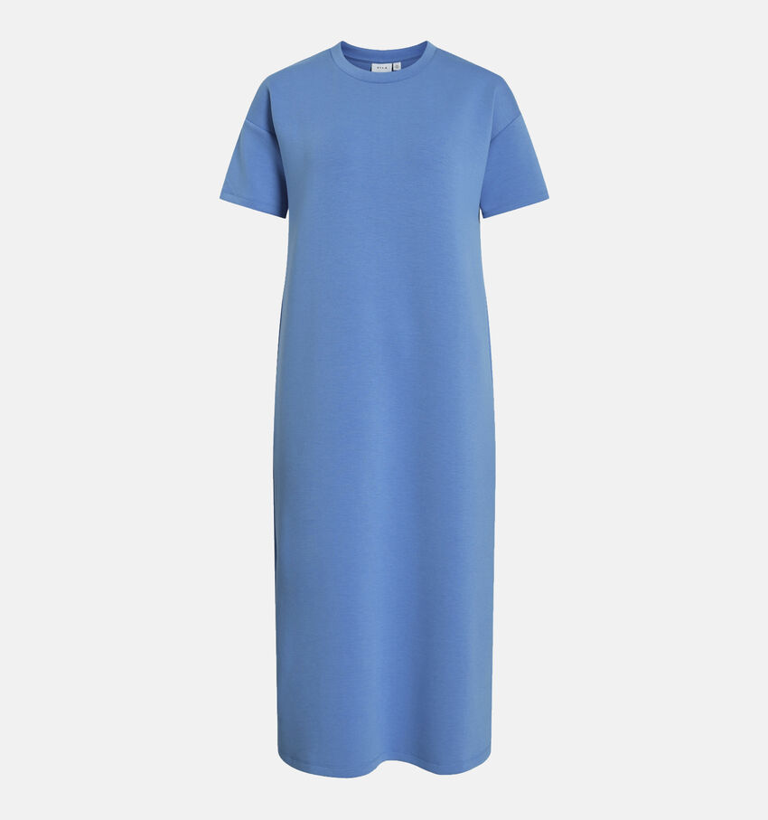 Vila Siffi Blauwe Midi Jurk