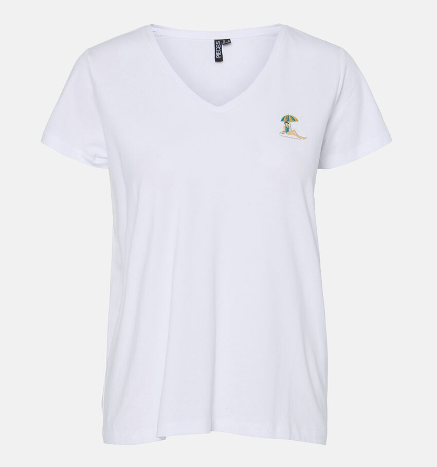 Pieces Tilly Wit T-shirt