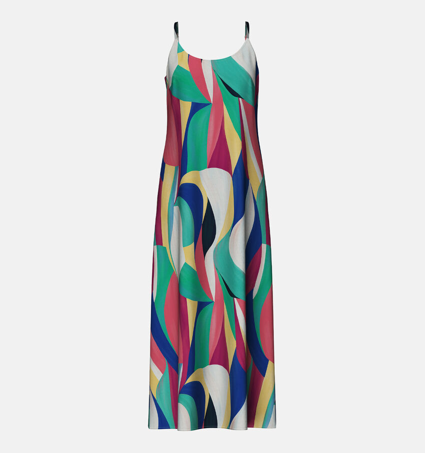 Pieces Tierce Groene Maxi Jurk
