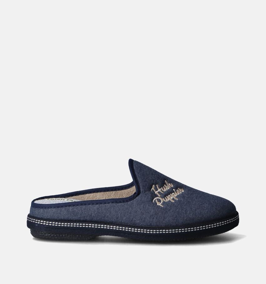 Hush Puppies Curva Pantoufles en Bleu
