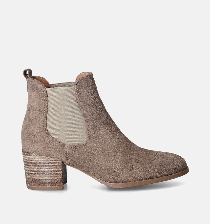 Tamaris Taupe Enkellaarsjes