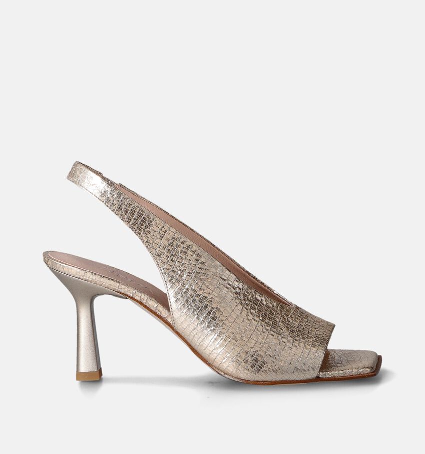 Zinda Sandalen met Hak Goud