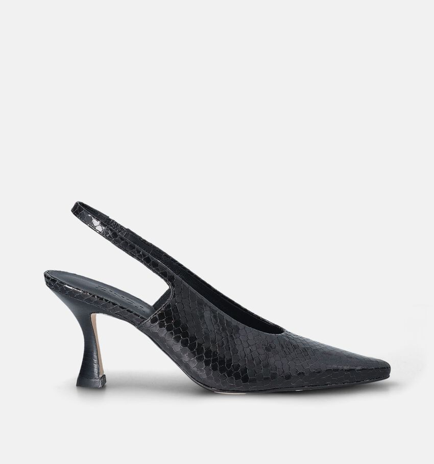 Zinda Pumps Open Hiel Zwart