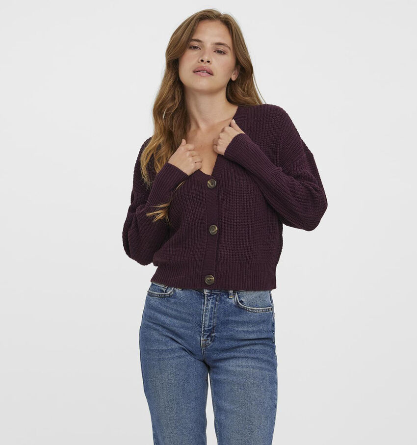 Vero Moda Lea Bordeaux Cardigan