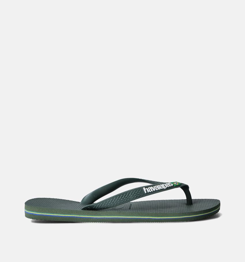 Havaianas Brasil Logo Kaki Teenslippers