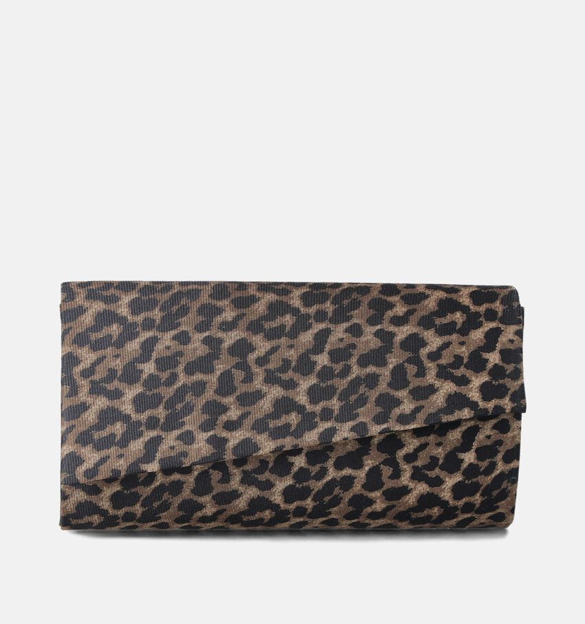 Tamaris Amalia Bruine Clutch Luipaardprint