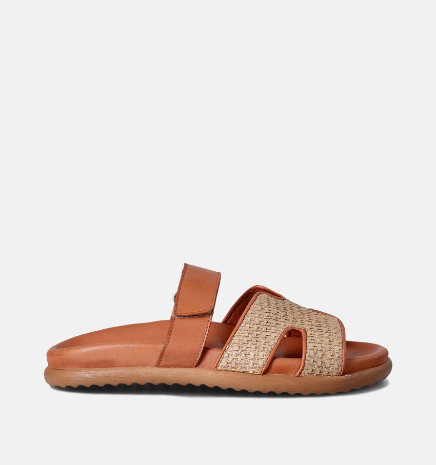 Laurent David Cognac Slippers
