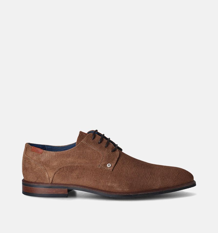 Berkelmans Oran Bruine Geklede veterschoenen