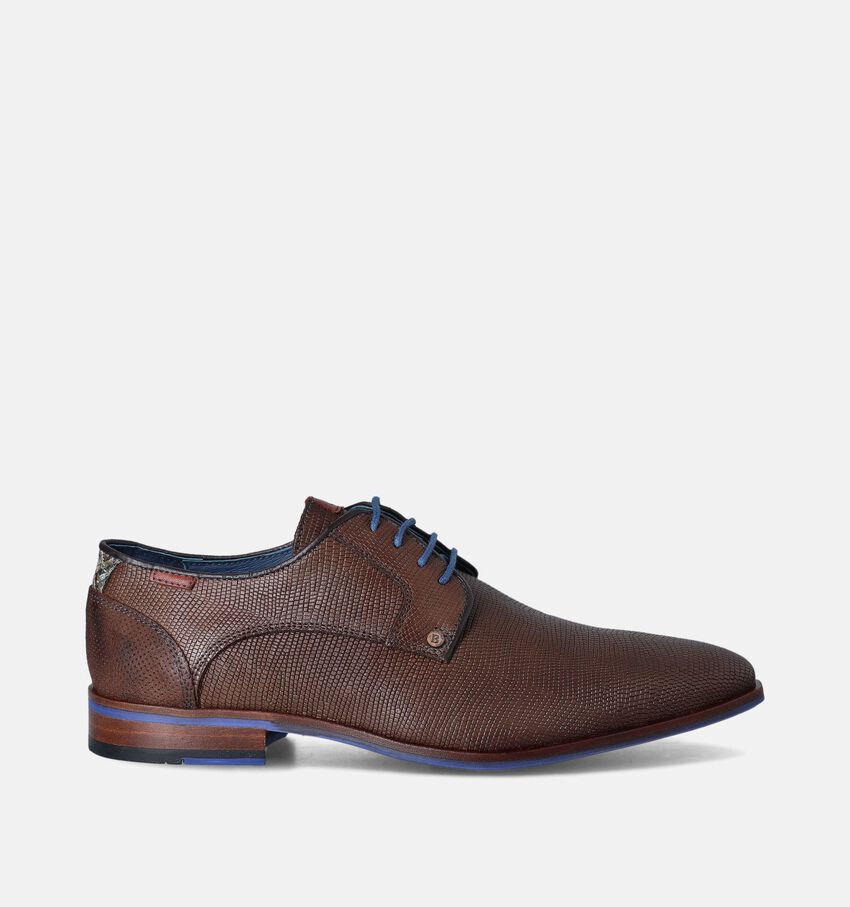 Berkelmans Bruine Geklede veterschoenen