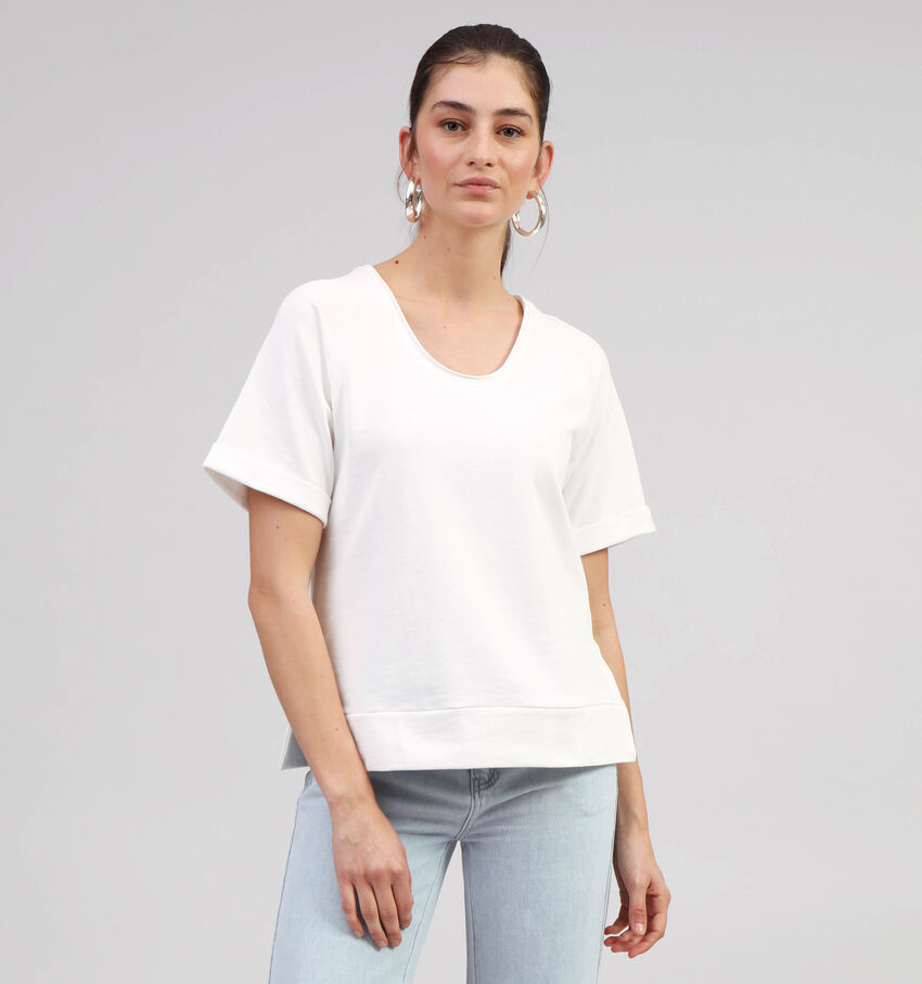 Rue Mazarine Smile Ecru T-shirt