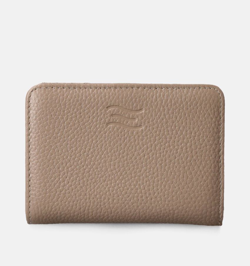 Crinkles Porte-monnaie zippé en Taupe