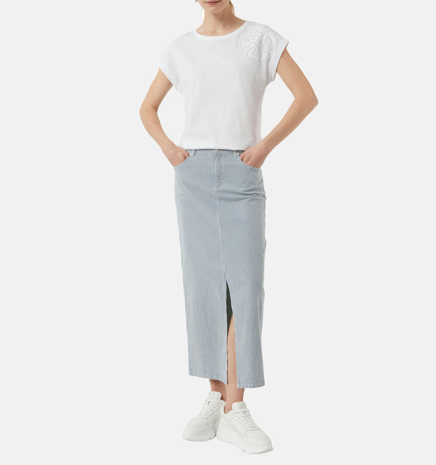 comma casual identity Blauwe Jeansrok